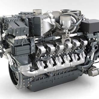 Судовой двигатель MTU серии 4000 12V4000M63 (Германия) Современная передовая технология производства.