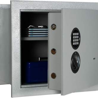 Встраиваемый сейф FORMAT WEGA-30-380 EL Предназначен для хранения документов и ценностей дома или в офисе. Габариты: 430х490х383 мм.