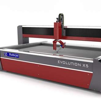 Станок для гидроабразивной резки камня Waterjet EVOLUTION X5 510 (Италия) Рабочий стол с размером рабочей зоны: 1850 x 3350 мм.