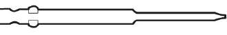 Шлицевые биты (Швеция) Биты для шуруповерта для винтов с прямым шлицем, хвостовик: 1/4", шестигранный, тип C 6.3