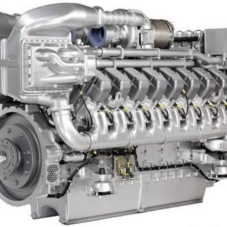 Судовой двигатель MTU серии 4000 16V4000M53 (Германия) Пониженный уровень шума и вибраций.