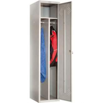Шкаф для раздевалки металлический (локер) Промет ПРАКТИК LS-11-40D Предназначен для хранения одежды в производственных, спортивных и других помещениях, а также для организации камер хранения.