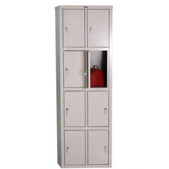 Шкаф для раздевалки металлический (локер) Промет ПРАКТИК LS-24 Предназначен для хранения одежды в производственных, спортивных и других помещениях, а также для организации камер хранения.