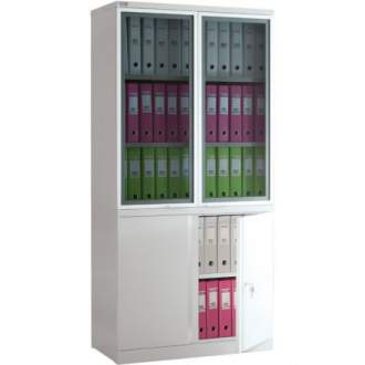 Офисный металлический шкаф Промет NOBILIS NM -1991/2G Предназначен для хранения больших объемов документации, служебной и деловой информации.