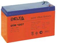 Аккумуляторная батарея Delta DTM 1207 12 В, 7 Ач, технология AGM.