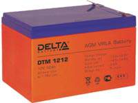 Аккумуляторная батарея Delta DTM 1212 12 В, 12 Ач, технология AGM.