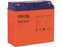 Аккумуляторная батарея Delta DTM 1217 12 В, 17 Ач, технология AGM.
