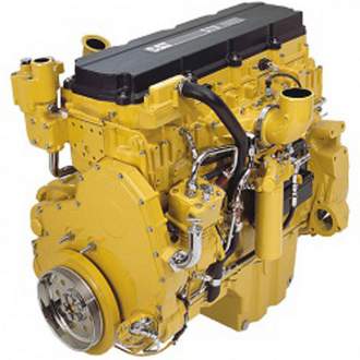 Дизельный двигатель Caterpillar C13 ACERT (США) Мощность двигателя 287-388 кВт при частоте вращения коленчатого вала 1800-2100 об/мин.