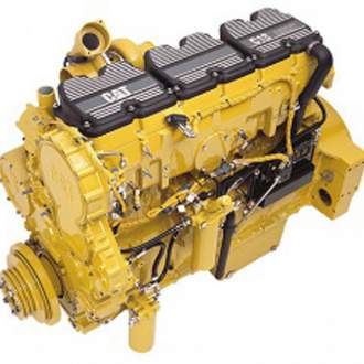 Дизельный двигатель Caterpillar C15 ACERT (США) Мощность двигателя 328-444 кВт при частоте вращения коленчатого вала 1800-2100 об/мин.