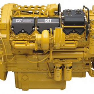 Дизельный двигатель Caterpillar C27 ACERT (США) Мощность двигателя 597-858 кВт при частоте вращения коленчатого вала 1800-2100 об/мин.