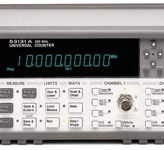 Частотомер СВЧ Agilent Technologies 53181A (США) В стандартном исполнении 53181A имеет один РЧ вход с ограничением до 225 МГц