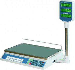 Электронные весы Mercury 315 Светодиодные (жидкокристаллические) дисплеи продавца и покупателя, с индикацией веса, цены и стоимости.