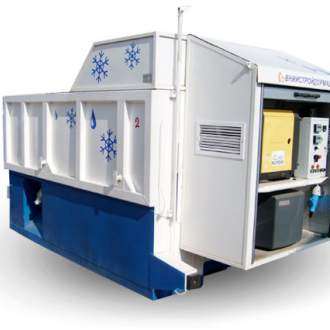 Мобильная снеготаялка (снегоплавилка) СТМ-11 Это самая современная техника для быстрой и эффективной утилизации снега. Производятся установки на ЗАО ВНИИстройдормаш по собственным разработкам.