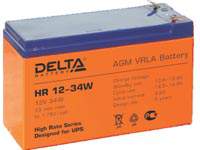 Аккумуляторная батарея Delta HR12-34W 12 В, 34 Вт, технология AGM.