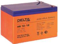 Аккумуляторная батарея Delta HR12-12 12 В, 12 Ач, технология AGM.