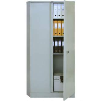 Офисный металлический шкаф с распашными дверьми Промет ПРАКТИК АМ 2091 Предназначен для хранения больших объемов документации, служебной и деловой информации.