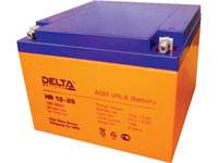 Аккумуляторная батарея Delta HR12-26 12 В, 26 Ач, технология AGM.