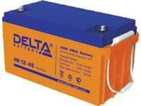 Аккумуляторная батарея Delta HR12-65 12 В, 65 Ач, технология AGM.