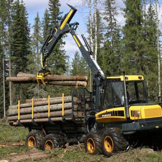 Форвардер Ponsse Elk (Финляндия) Надежное и эффективное транспортное средство создано для неустанной работы в условиях сложного рельефа местности и больших нагрузок.