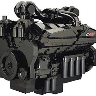 Дизельный двигатель Cummins K38 (Великобритания) Обладает мощностью 859-1350 л.с., долговечностью и надежностью.