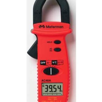 Токоизмерительные клещи Meterman AC40A (США) Токоизмерительные клещи Meterman AC40A - разрешающая способность 10 мА в диапазоне 40 А