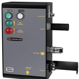 Блок управления инструментом TCB-1E (Швеция) Внутри блока расположены клапаны регулировки давления и отключения инструмента.
