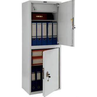 Бухгалтерский металлический шкаф Промет ПРАКТИК SL-125/2T Предназначен для хранения документов в офисе.