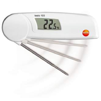 Термометр с убирающимся зондом Testo 103 (Германия) Термометр  Testo 103 - удобный, практичный и прочный помощник окажет оптимальную поддержку при мониторинге температуры.