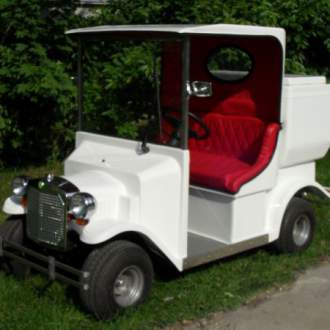 Электромобиль с отсеком для мороженого SIC48 (ElectroAuto, Венгрия) Электрический автомобиль для 2 человек, с блоком морозильной камеры для мороженого