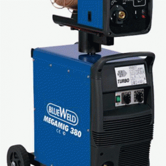 Выпрямитель MIG/MAG BLUE WELD MEGAMIG 380 (Италия) Диаметр проволоки (min/max): 0,6/1,6, максимальная мощность: 15 кВт.