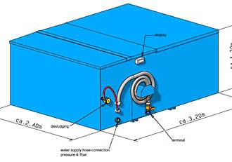 Система для приготовления рассола BLUE BEAVER II Данная модель предназначена для прерывного производства рассола концентрацией 22%. Производство рассола происходит в автоматическом режиме и прекращается при полном заполнении. 