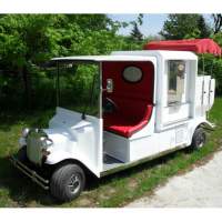 Electric catering vehicle with cofee machine, beverage fridge and ice cream freezer CFI48