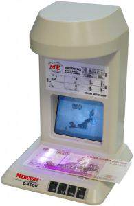 Детектор валют Mercury D-45CU Визуальный контроль защитных признаков банкнот, ценных бумаг, документов и акцизных марок.
