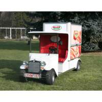 Electric catering vehicle with ice cream display freezer IBS48