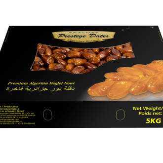 Финики сухие Премиум  Deglet Nour Dates ( 5 кг) (Алжир) Производитель Prestige Dates
Упаковка
Вес 5 кг.