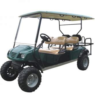 Внедорожный гольфкар EAGLE EG2040ASZ Шестиместный внедорожный электрический гольф-кар с увеличенным клиренсом.