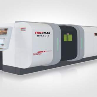 Автоматизированная оптоволоконная установка лазерного раскроя Ermaksan Fibermak 2000. 3x1.5 (Турция) Мощность источника: 2000 Вт, зона обработки: 3000х1500 мм