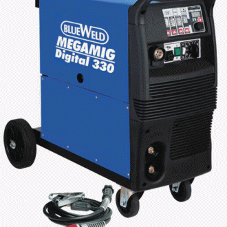 Выпрямитель MIG/MAG BLUE WELD MEGAMIG DIGITAL 330 (Италия) Диаметр проволоки (min/max): 0,6/1,2, максимальная мощность: 11 кВт.