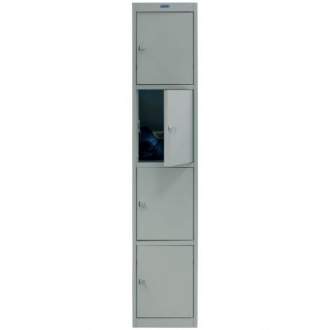Шкаф для раздевалки металлический (локер) Промет NOBILIS AL-004 (приставная секция) Предназначен для хранения сменной одежды в производственных, спортивных и других помещениях.