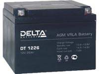 Аккумуляторная батарея Delta DT 1226 12 В, 26 Ач, технология AGM.