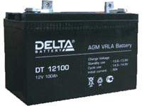 Аккумуляторная батарея Delta DT 12100 12 В, 100 Ач, технология AGM.
