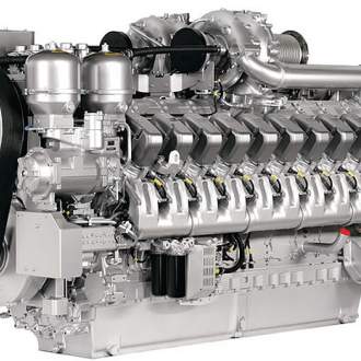 Промышленный двигатель MTU серии 4000 12V4000C21R (Германия) Пониженный уровень шума и вибраций.