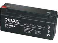Аккумуляторная батарея Delta DT 6033 6 В, 3.3 Ач, технология AGM.